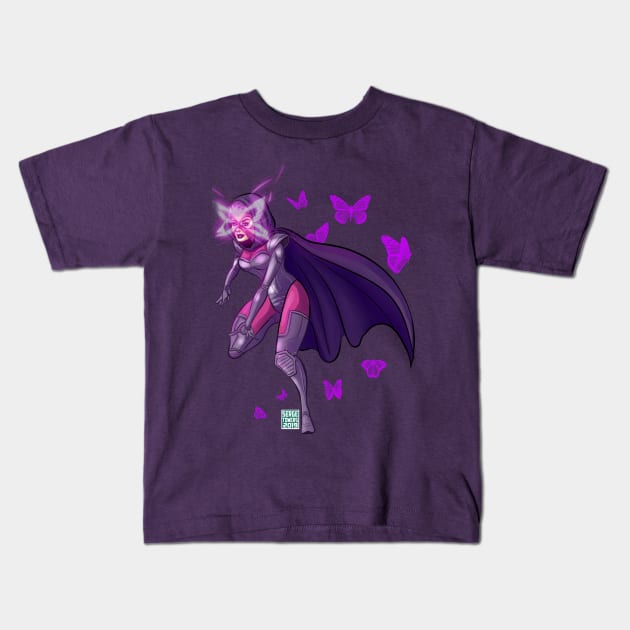 Armored Psylocke Butterflies Kids T-Shirt by sergetowers80